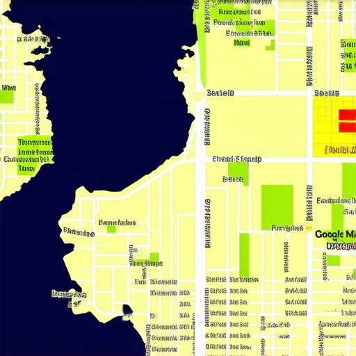 Google Maps search results showing local business map pack and reviews