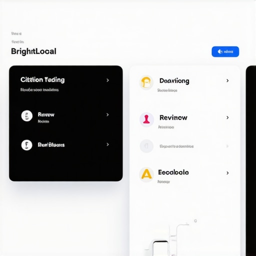 BrightLocal platform interface showing citation and review analytics.