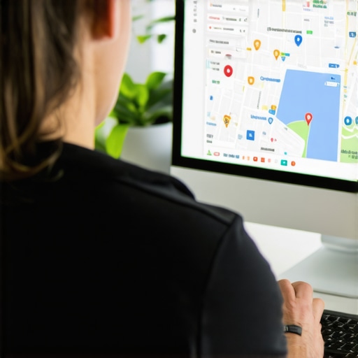Optimizing Local Business Data on Google Maps Business owner editing location information on Google My Business dashboard.