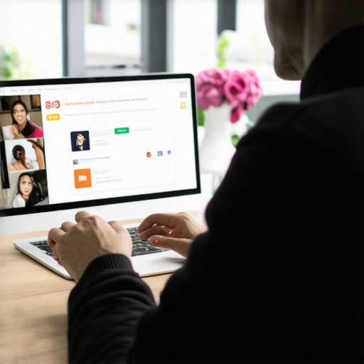 Engagement in Local SEO A person analyzing local customer reviews and messages on a laptop, improving Google Maps ranking.