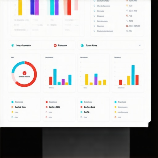 Local SEO Monitoring Dashboard A person analyzing local SEO performance metrics on a digital dashboard.