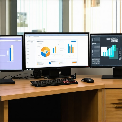 Top Tools for Long-Term Map Ranking Maintenance A workspace with screens showing local SEO and citation tracking dashboards.