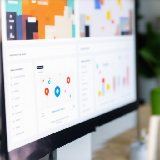 SEO Dashboard with Map Rankings Screenshot of local SEO analytics dashboard tracking map rankings and engagement metrics