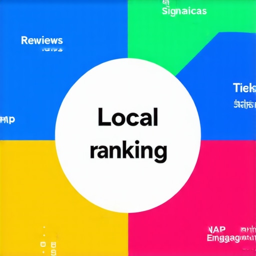 Diagram illustrating key elements impacting local map search positions.
